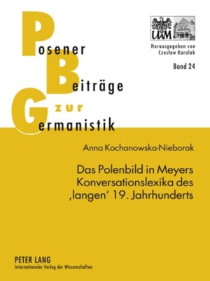 cover image of Das Polenbild in Meyers Konversationslexika des langen 19. Jahrhunderts